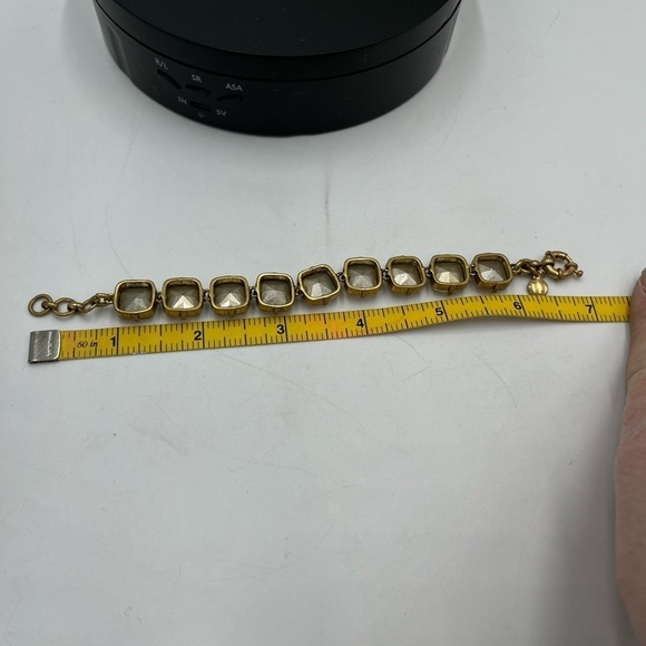 J. Crew Brass and Pretty Peach
Rhinestone Gold Gone Tennis Bracelet - Picture 11 of 13